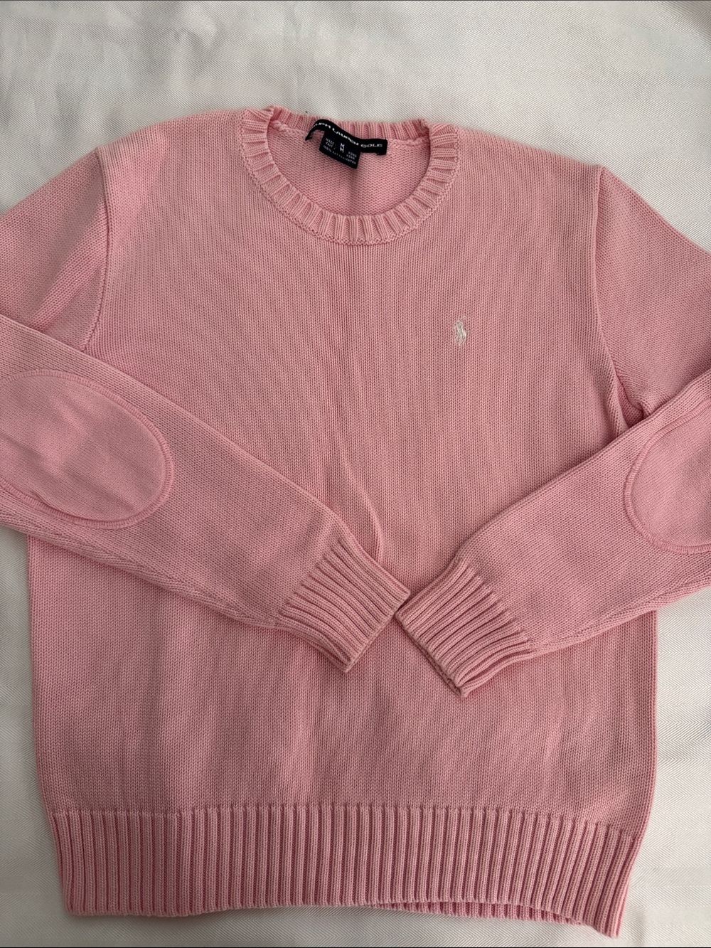 Ralph Lauren Bubblegum Pink Knit Crewneck Sweater